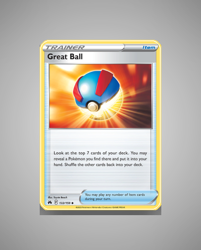 Collector’s Guide: Great Ball (Crown Zenith #132)