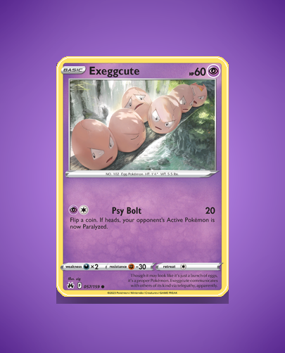 Collector’s Guide: Exeggcute (Crown Zenith #57)
