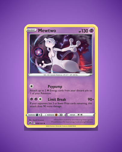 Collector’s Guide: Mewtwo (Crown Zenith #59)