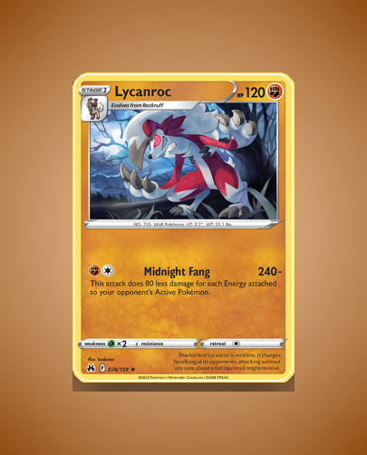 Collector’s Guide: Lycanroc (Crown Zenith #74)