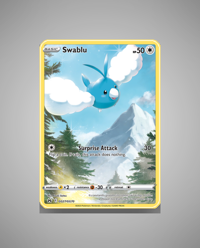Collector’s Guide: Swablu (Crown Zenith Galarian Gallery #GG27)