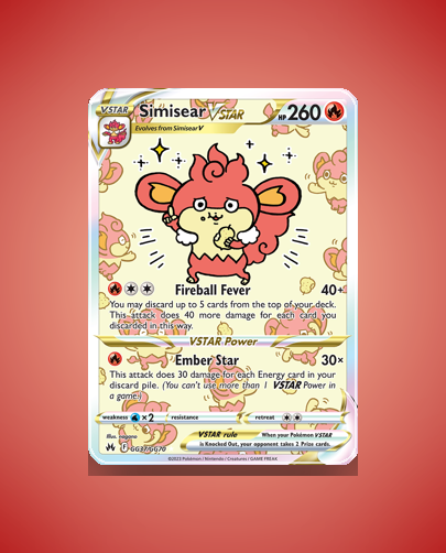 Collector’s Guide: Simisear VSTAR (Crown Zenith Galarian Gallery #GG37)