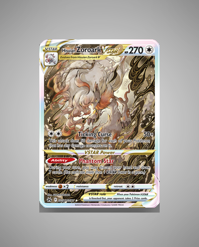 Collector’s Guide: Hisuian Zoroark VSTAR (Crown Zenith Galarian Gallery #GG56)