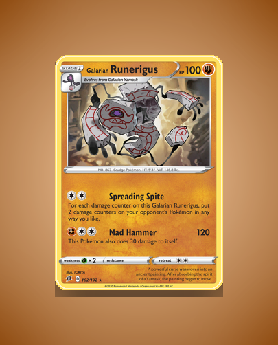 Collector’s Guide: Galarian Runerigus (Rebel Clash #102)