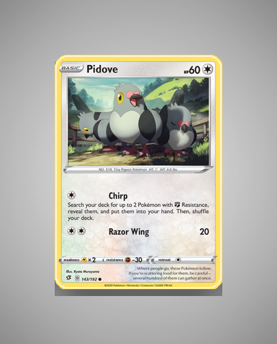 Collector’s Guide: Pidove (Rebel Clash #143)