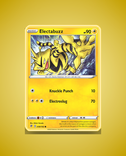 Collector’s Guide: Electabuzz (Rebel Clash #58)
