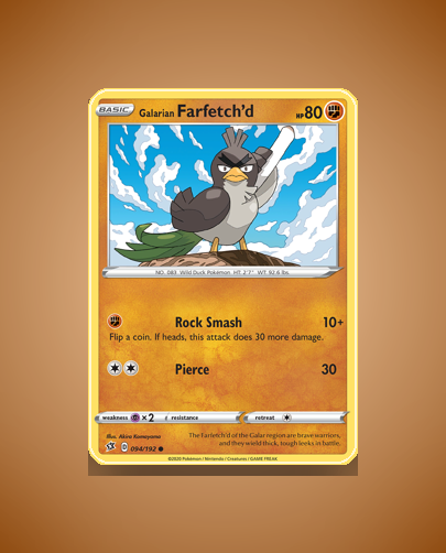 Collector’s Guide: Galarian Farfetch’d (Rebel Clash #94)