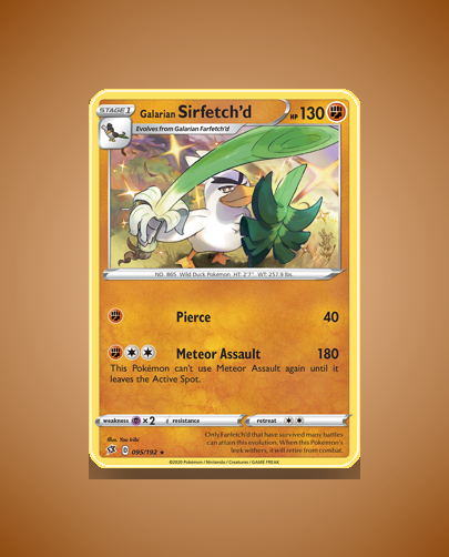 Collector’s Guide: Galarian Sirfetch’d (Rebel Clash #95)