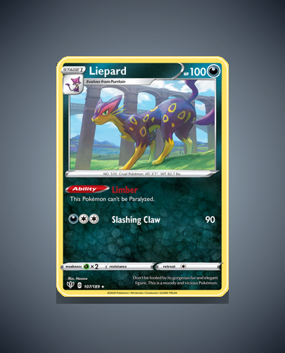 Collector’s Guide: Liepard (Darkness Ablaze #107)
