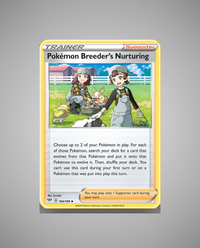 Collector’s Guide: Pokémon Breeder’s Nurturing (Darkness Ablaze #166)