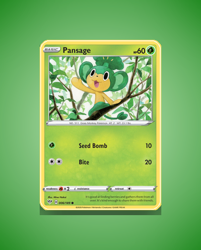 Collector’s Guide: Pansage (Darkness Ablaze #6)