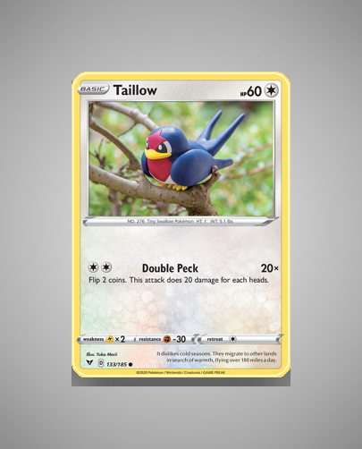 Collector’s Guide: Taillow (Vivid Voltage #133)