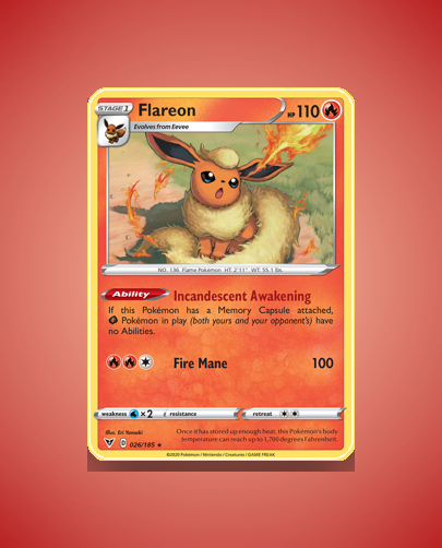 Collector’s Guide: Flareon (Vivid Voltage #26)