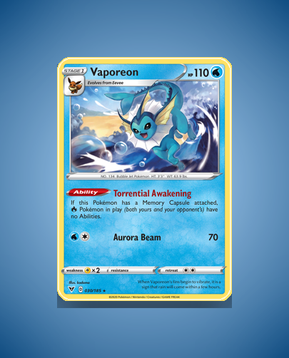 Collector’s Guide: Vaporeon (Vivid Voltage #30)