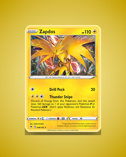 Collector’s Guide: Zapdos (Vivid Voltage #48)
