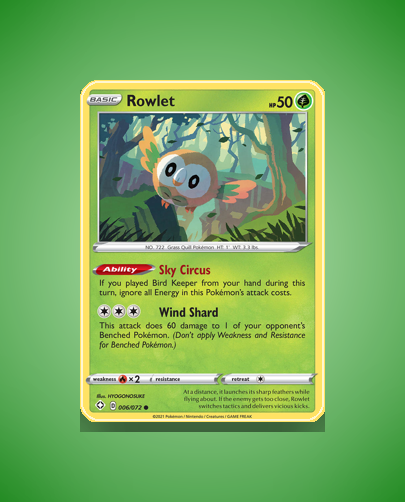 Collector’s Guide: Rowlet (Shining Fates #6)