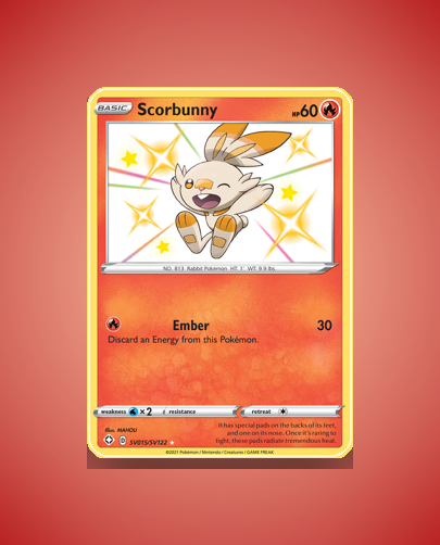 Collector’s Guide: Scorbunny (Shining Fates Shiny Vault #SV015)