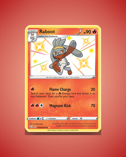 Collector’s Guide: Raboot (Shining Fates Shiny Vault #SV016)