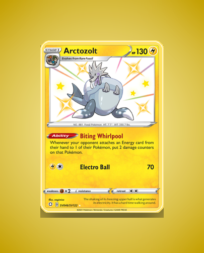 Collector’s Guide: Arctozolt (Shining Fates Shiny Vault #SV046)