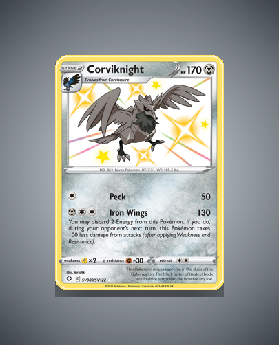 Collector’s Guide: Corviknight (Shining Fates Shiny Vault #SV089)