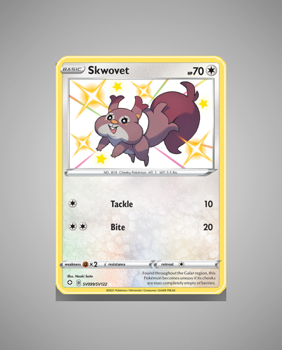 Collector’s Guide: Skwovet (Shining Fates Shiny Vault #SV099)
