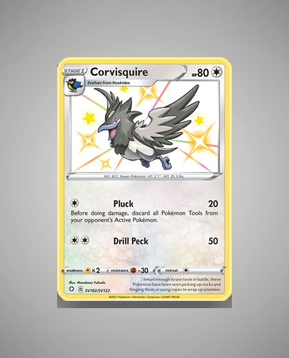 Collector’s Guide: Corvisquire (Shining Fates Shiny Vault #SV102)