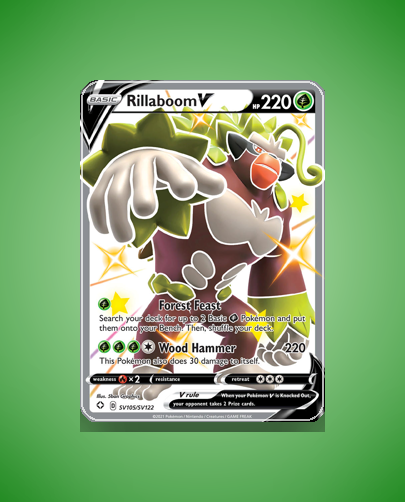 Collector’s Guide: Rillaboom V (Shining Fates Shiny Vault #SV105)