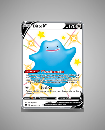 Collector’s Guide: Ditto V (Shining Fates Shiny Vault #SV118)