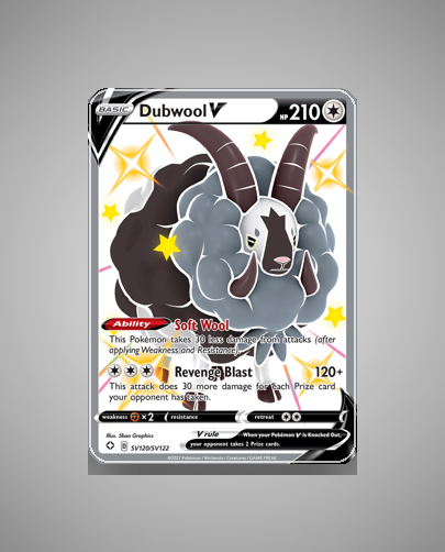 Collector’s Guide: Dubwool V (Shining Fates Shiny Vault #SV120)