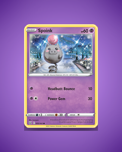 Collector’s Guide: Spoink (Battle Styles #55)
