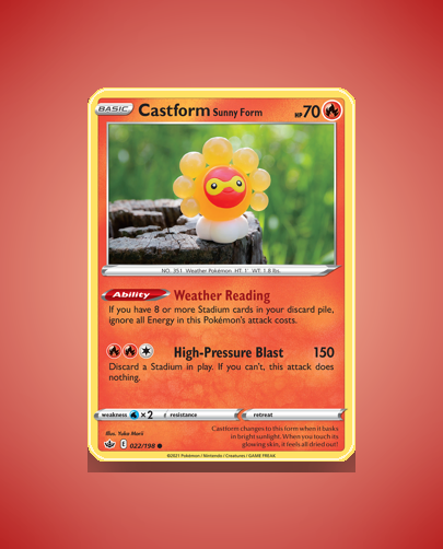 Collector’s Guide: Castform Sunny Form (Chilling Reign #22)