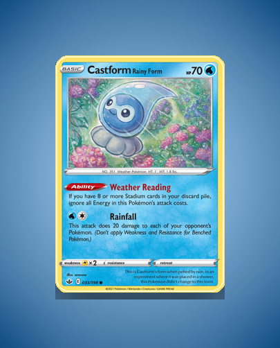 Collector’s Guide: Castform Rainy Form (Chilling Reign #33)