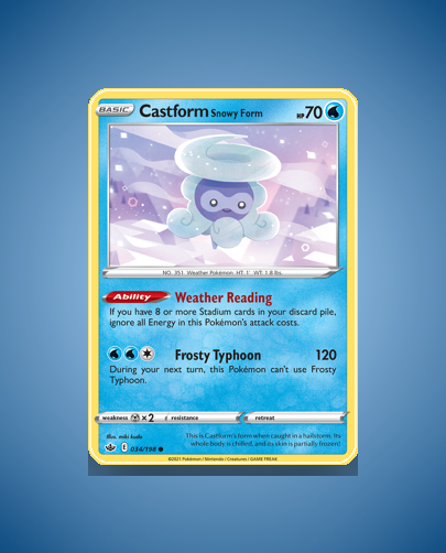 Collector’s Guide: Castform Snowy Form (Chilling Reign #34)