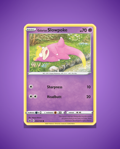 Collector’s Guide: Galarian Slowpoke (Chilling Reign #54)