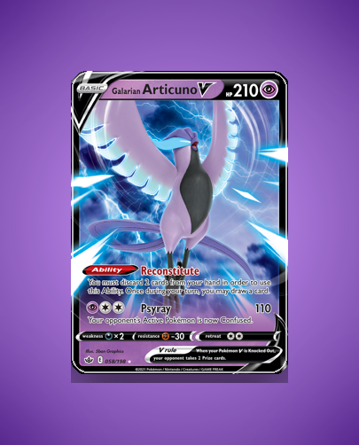 Collector’s Guide: Galarian Articuno V (Chilling Reign #58)
