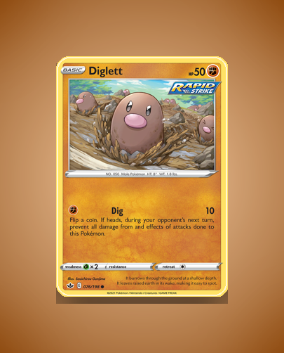 Collector’s Guide: Diglett (Chilling Reign #76)