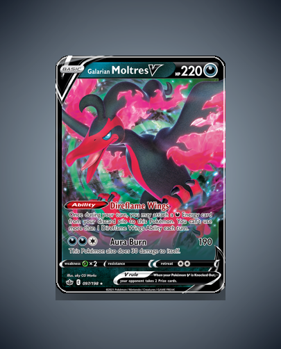 Collector’s Guide: Galarian Moltres V (Chilling Reign #97)