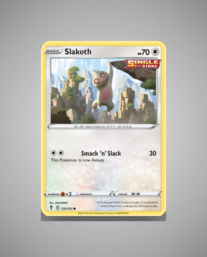 Collector’s Guide: Slakoth (Evolving Skies #129)