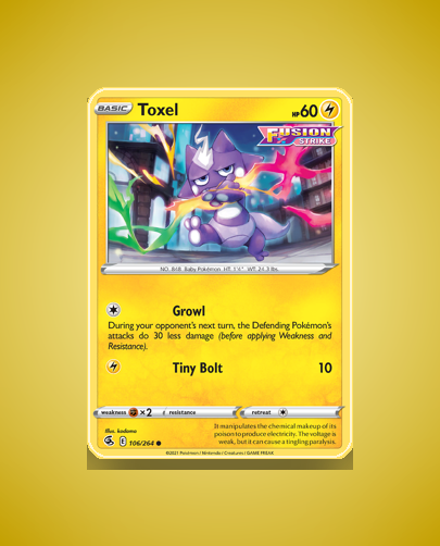 Collector’s Guide: Toxel (Fusion Strike #106)