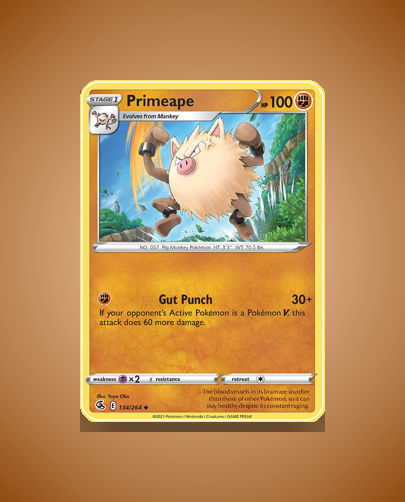 Collector’s Guide: Primeape (Fusion Strike #134)