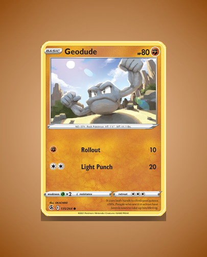 Collector’s Guide: Geodude (Fusion Strike #135)