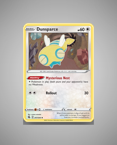 Collector’s Guide: Dunsparce (Fusion Strike #207)