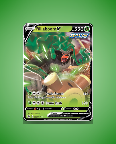 Collector’s Guide: Rillaboom V (Fusion Strike #22)