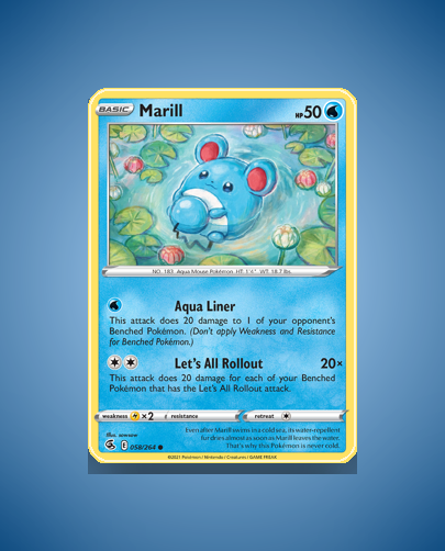 Collector’s Guide: Marill (Fusion Strike #58)