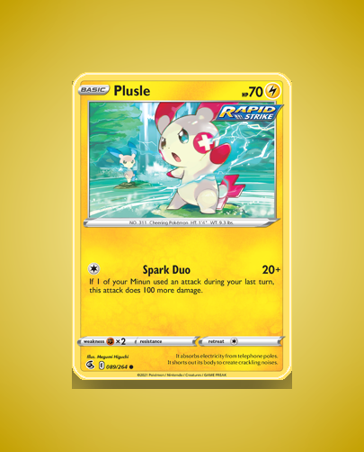 Collector’s Guide: Plusle (Fusion Strike #89)