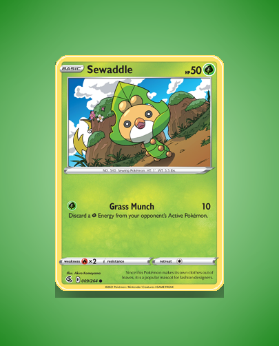 Collector’s Guide: Sewaddle (Fusion Strike #9)