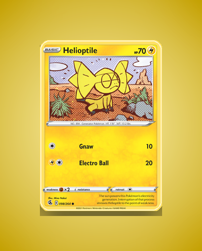 Collector’s Guide: Helioptile (Fusion Strike #98)