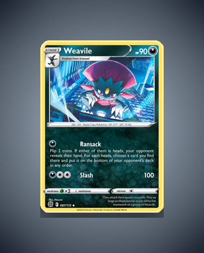 Collector’s Guide: Weavile (Brilliant Stars #87)