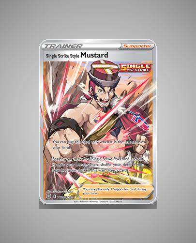 Collector’s Guide: Single Strike Style Mustard (Brilliant Stars Trainer Gallery #TG28)