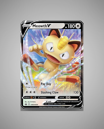 Collector’s Guide: Meowth V (SWSH Black Star Promos #SWSH004)